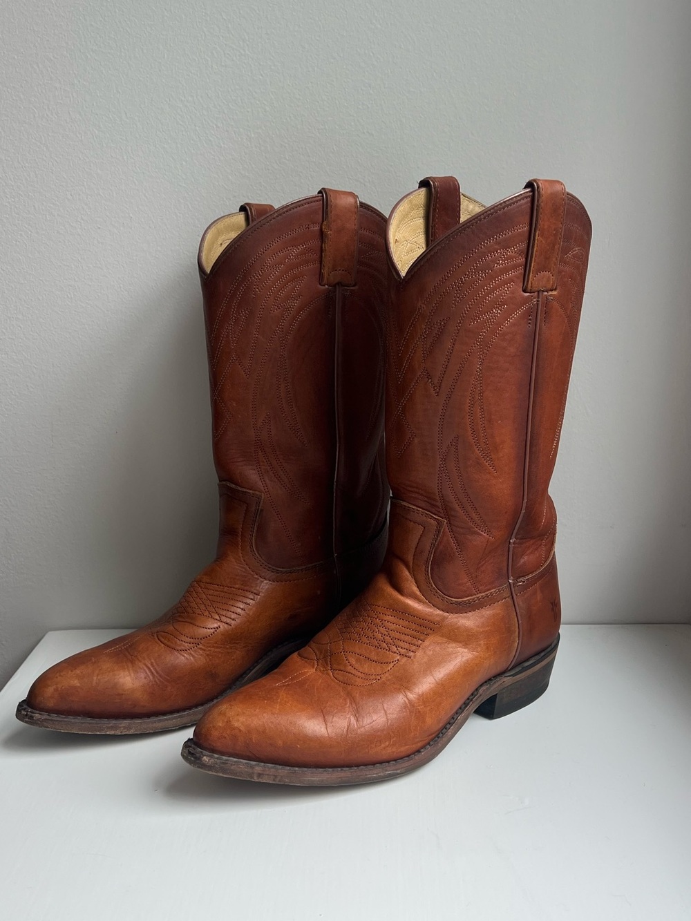 EUC FRYE Billy Pull-On Western Cowgirl Boots
